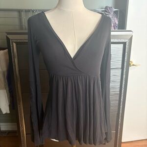 American Eagle Soft & Sexy Long Sleeve Wrap Top